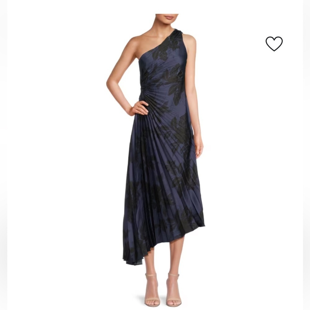 Nicole Miller Black and Gray Dress